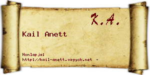 Kail Anett névjegykártya